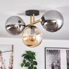 Gastor Plafonnier, Boule lumineuse 42 cm Or, Noir, 3 lumières