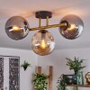 Gastor Plafonnier, Boule lumineuse 42 cm Or, Noir, 3 lumières