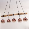 Ripoll Suspension, Boule lumineuse, Suspension Écru, Noir, 5 lumières