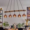 Ripoll Suspension, Boule lumineuse, Suspension Écru, Noir, 5 lumières
