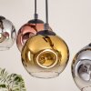 Ripoll Suspension, Boule lumineuse, Suspension Écru, Noir, 5 lumières