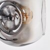 Ripoll Lampadaire Chrome, Clair, Fumé, 4 lumières