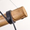Ripoll Suspension, Boule lumineuse, Suspension Écru, Noir, 5 lumières