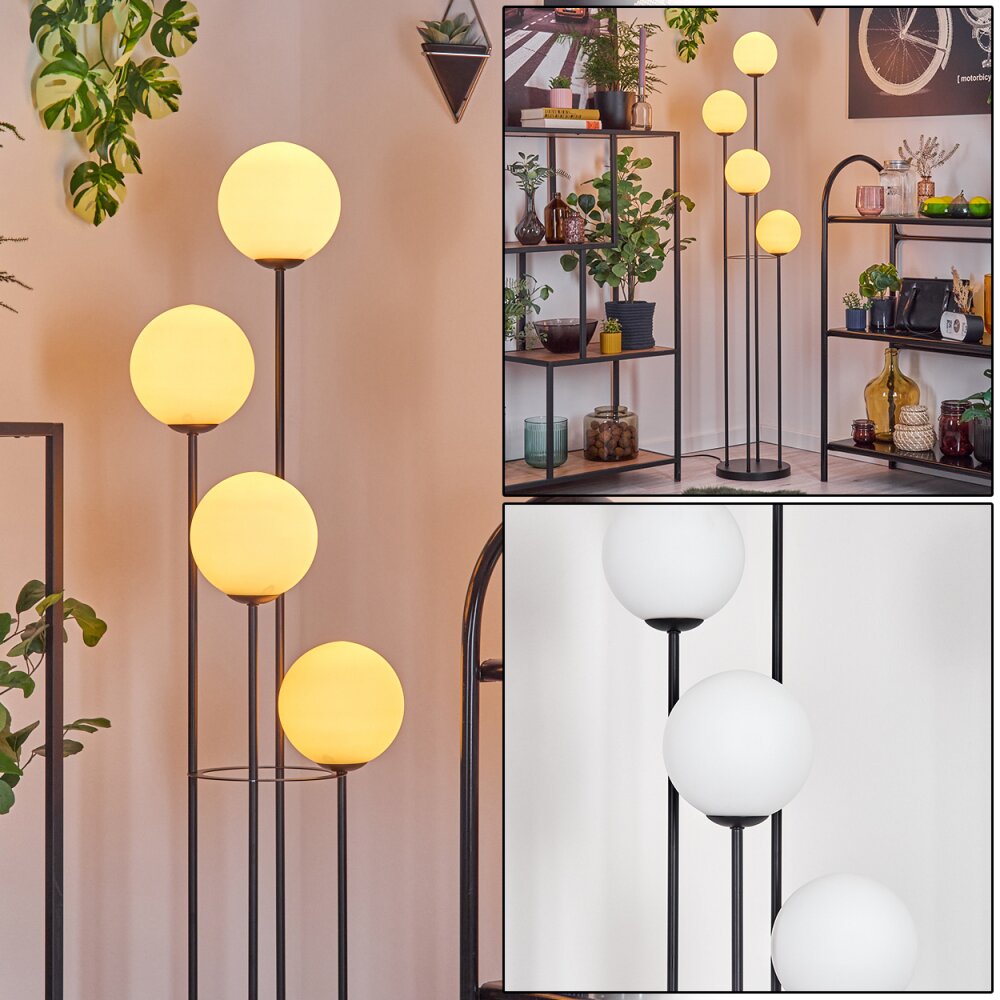 Gastor Lampadaire 30 cm Blanc, 4 lumières main product photo