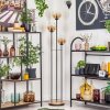 Gastor Lampadaire 30 cm Bois clair, Noir, 3 lumières