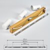 Gesteira Plafonnier, Spot de plafond Chrome, Couleur bois, 3 lumières Gesteira Plafonnier, Spot de plafond Chrome, Couleur bois, 3 lumières