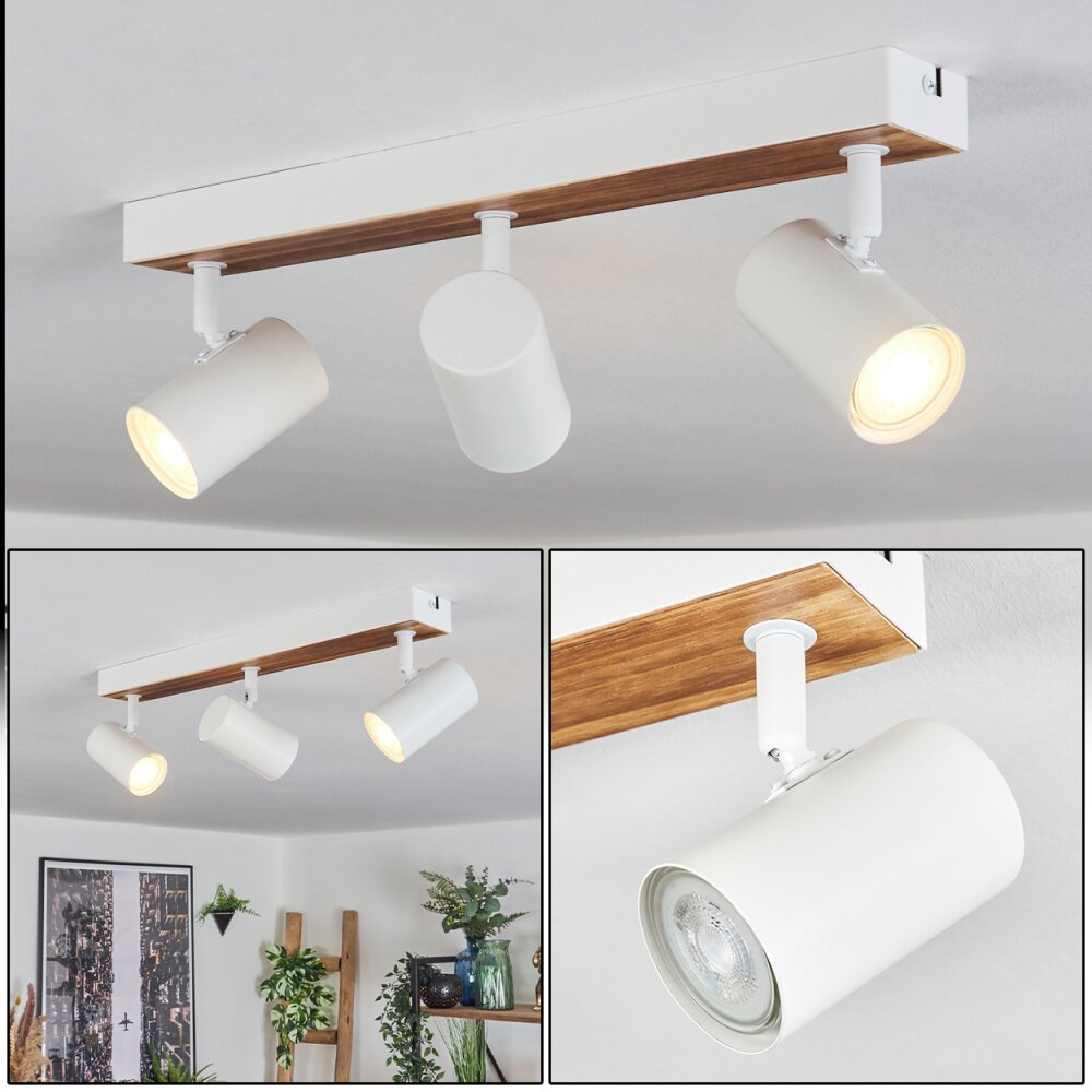 Gesteira Plafonnier, Spot de plafond Écru, Blanc, 3 lumières main product photo