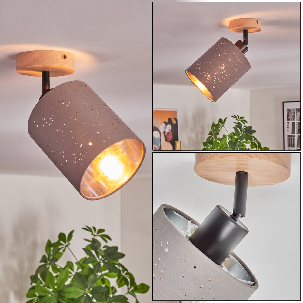 Lendemarke Plafonnier, Spot de plafond Écru, Noir, 1 lumière main product photo