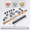 Koyoto Suspension, Boule lumineuse, Suspension Écru, Noir, 5 lumières