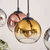 Koyoto Suspension, Boule lumineuse, Suspension Écru, Noir, 5 lumières