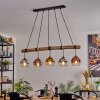 Koyoto Suspension, Boule lumineuse, Suspension Écru, Noir, 5 lumières