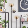 Koyoto Lampadaire 30 cm Bois clair, Noir, 3 lumières