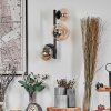 Chehalis Boule lumineuse, Applique murale 23 cm Ambre, Clair, 3 lumières