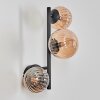 Chehalis Boule lumineuse, Applique murale Ambre, 3 lumières