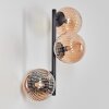 Chehalis Boule lumineuse, Applique murale Ambre, 3 lumières