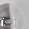 Chehalis Boule lumineuse, Applique murale 23 cm Chrome, Clair, Fumé, 3 lumières