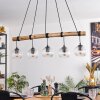 Ripoll Suspension, Boule lumineuse, Suspension Écru, Noir, 5 lumières