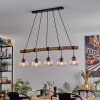 Ripoll Suspension, Boule lumineuse, Suspension Écru, Noir, 5 lumières