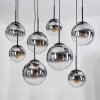 Gastor Suspension, Boule lumineuse, Suspension Clair, Fumé, 8 lumières