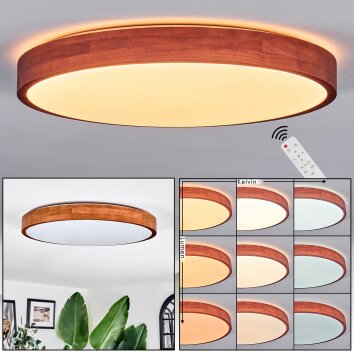 Sofo Plafonnier LED Écru, 1 lumière, Télécommandes