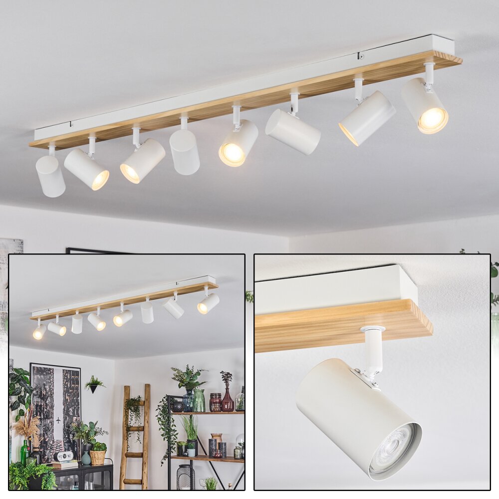 Gesteira Plafonnier, Spot de plafond Écru, Blanc, 8 lumières main product photo