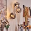 Chehalis Boule lumineuse, Applique murale 33 cm Chrome, Clair, Fumé, 3 lumières