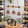 Ripoll Suspension, Boule lumineuse, Suspension Écru, Noir, 3 lumières