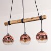 Ripoll Suspension, Boule lumineuse, Suspension Écru, Noir, 3 lumières