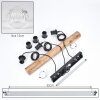 Ripoll Suspension, Boule lumineuse, Suspension Écru, Noir, 3 lumières
