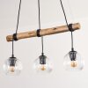 Ripoll Suspension, Boule lumineuse, Suspension Écru, Noir, 3 lumières