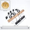 Ripoll Suspension, Boule lumineuse, Suspension Écru, Noir, 3 lumières