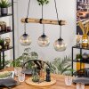 Ripoll Suspension, Boule lumineuse, Suspension Écru, Noir, 3 lumières