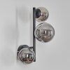 Chehalis Boule lumineuse, Applique murale 23 cm Fumé, 3 lumières