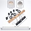Ripoll Suspension, Boule lumineuse, Suspension Écru, Noir, 3 lumières