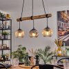 Ripoll Suspension, Boule lumineuse, Suspension Écru, Noir, 3 lumières