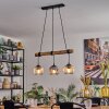 Ripoll Suspension, Boule lumineuse, Suspension Écru, Noir, 3 lumières
