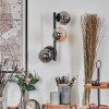 Chehalis Boule lumineuse, Applique murale 23 cm Ambre, Fumé, 3 lumières
