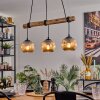 Ripoll Suspension, Boule lumineuse, Suspension Écru, Noir, 3 lumières