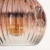 Ripoll Suspension, Boule lumineuse, Suspension Écru, Noir, 3 lumières