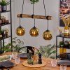 Koyoto Suspension, Boule lumineuse, Suspension Écru, Noir, 3 lumières