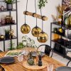 Koyoto Suspension, Boule lumineuse, Suspension Écru, Noir, 3 lumières