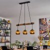 Koyoto Suspension, Boule lumineuse, Suspension Écru, Noir, 3 lumières
