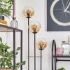 Gastor Lampadaire 25 cm Noir, 3 lumières