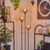 Gastor Lampadaire 25 cm Noir, 3 lumières