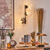 Chehalis Boule lumineuse, Applique murale 33 cm Clair, 3 lumières