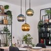 Koyoto Suspension, Boule lumineuse, Suspension Noir, 3 lumières