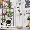 Gastor Lampadaire Bois foncé, Noir, 4 lumières Gastor Lampadaire Bois foncé, Noir, 4 lumières