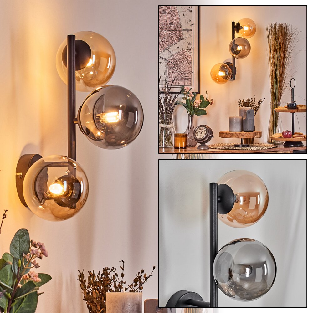 Chehalis Boule lumineuse Ambre, 3 lumières main product photo