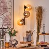 Chehalis Boule lumineuse, Applique murale Ambre, Fumé, 3 lumières