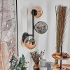 Chehalis Boule lumineuse, Applique murale Ambre, Fumé, 3 lumières